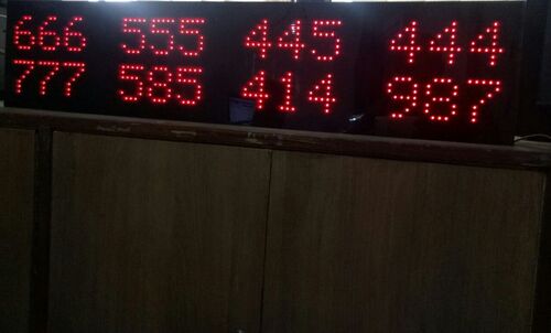 Airport Multiple Window Wireless Token Display - Led Type: Led Light