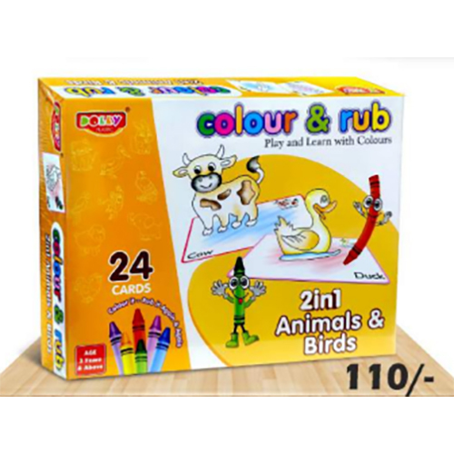 2 In 1 Color And Rub Designed For: Children