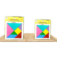 Tangram Sr And Jr - Colorful Wood Puzzle Set | Designed For Children, Manual Activity With Engaging Shapes And Creative Play