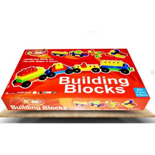 Building Block - Plastic Material, Bright Red Color, Designed For Manual Play by Children