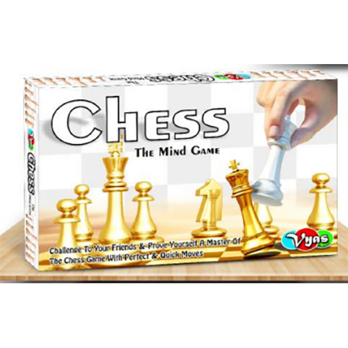 White Chess Md - Plastic Material, 2 Player Game Type | Designed for All Skill Levels, Classic Strategy Board Game
