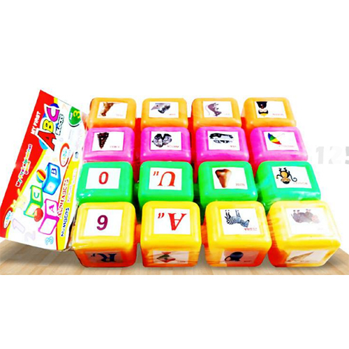 Abc Block Small - Plastic, Compact Size For Toddlers | Engaging Abc Learning Blocks For Early Childhood Development