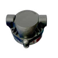 Aluminium And Pvc Domestic Ro Pump Head - Material: Aluminium & Pvc, Size: 9x7 Cm, Color: Black | Reliable Performance, Compatible With Various Ro Systems