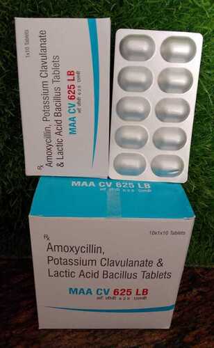 Amoxycilin 500 mg Clavulanate 125 mg Lactobacillus