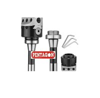 Pentagon Micro Boring Head Model F-18 - R8 Shank, Compact Design For High Precision Machining With Included Alley Keys For Easy Adjustment