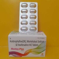 Acebrophylline SR  Montelukast Sodium  Fexofenadine HCL