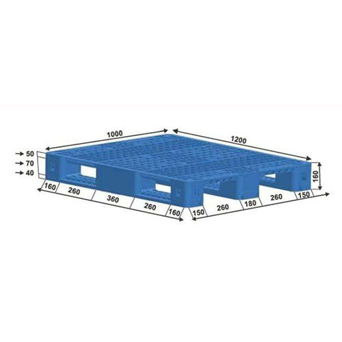 Blue Swk 004 Plastic Pallet