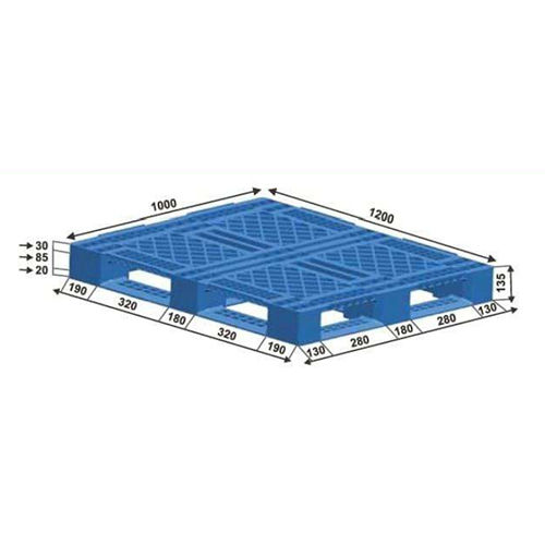 Blue Swk 010 Export Purpose Plastic Pallets