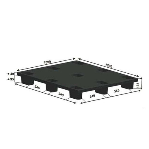 Black Swk 016 Export Purpose Plastic Pallets