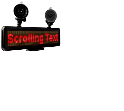 LED SCROLLING DISPLAY - IP65 Rated Standard Size Red LED Matrix | Ideal for Banks Education Real-Time SMS Notifications Low Power Consumption
