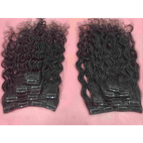 Deep Curly Clip Human Hair