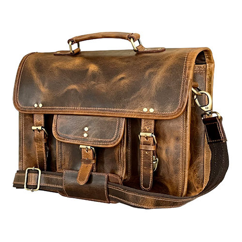 Laptop Leather Hand Bag