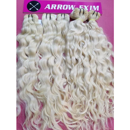 Blonde Machine Weft Hair extension bundles