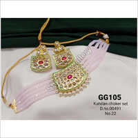 Kundan Choker Necklace Set