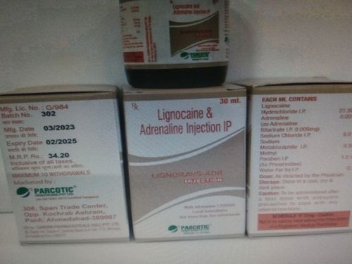 Lignocaine injection