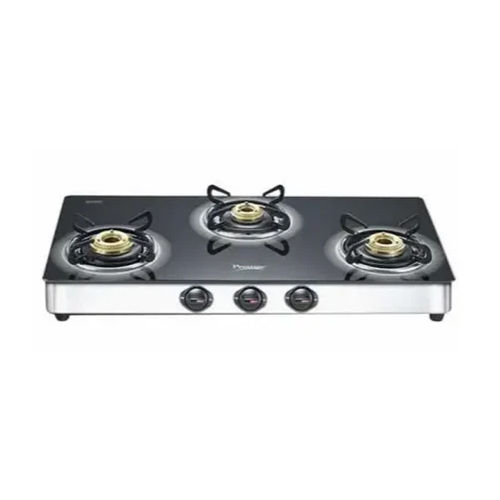 Three Burner Gas Stove - Dimension (L*W*H): 78 X 43 X 13  Centimeter (Cm)