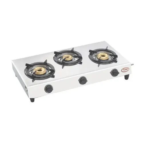 Stainless Steel Gas Stove - Dimension (L*W*H): 77 X 42.5 X 13  Centimeter (Cm)