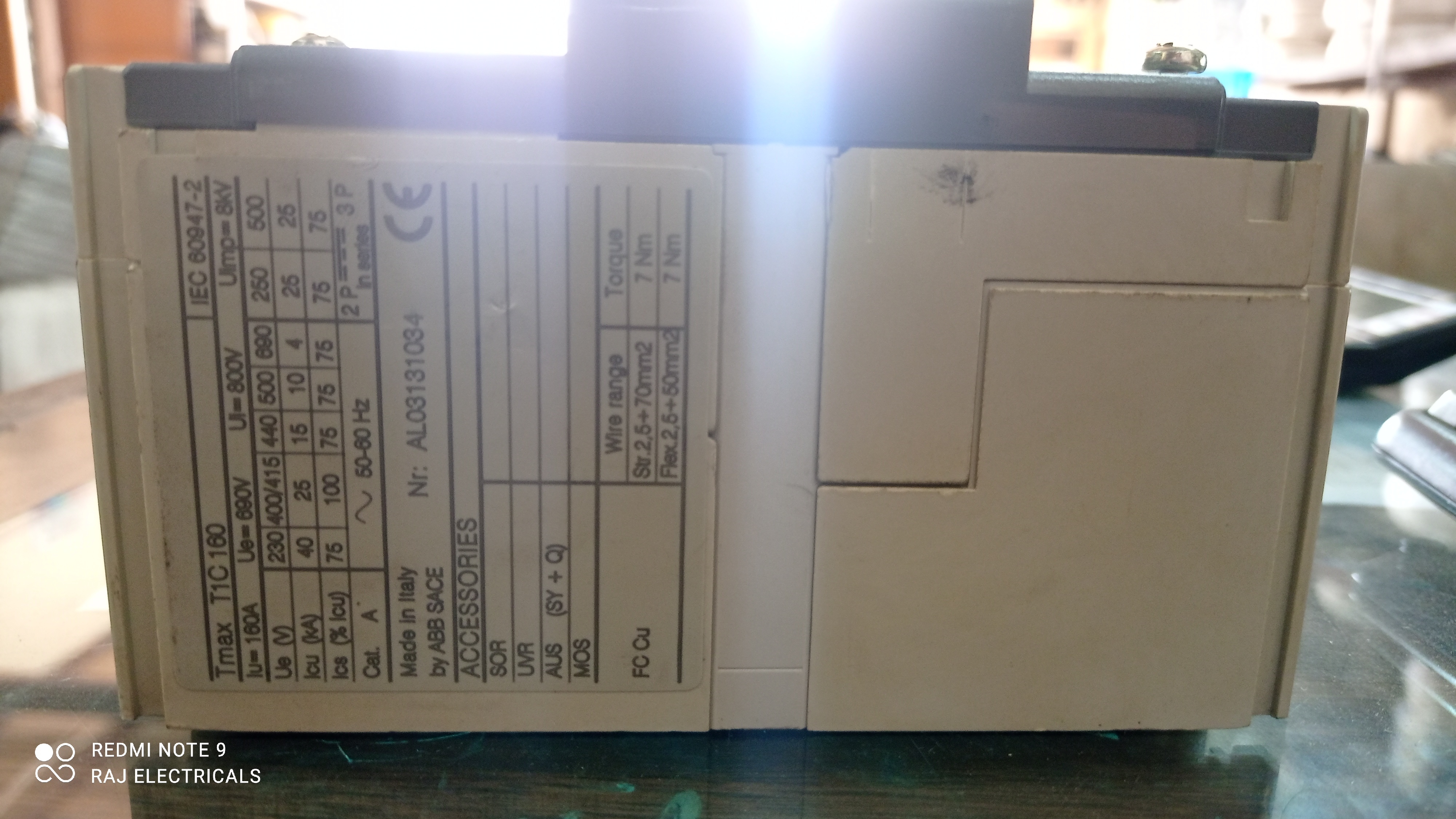 ABB SACE TMAX 100A 4P MCCB