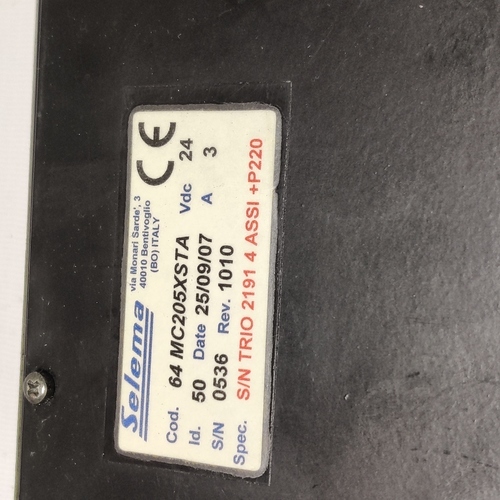 SELEMA 64 MC205XSTA SERVO DRIVE