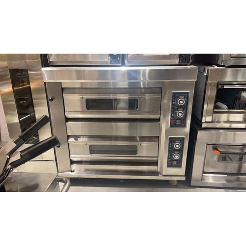 Fully Automatic Stainless Steel Double Deck Oven Gas Operated