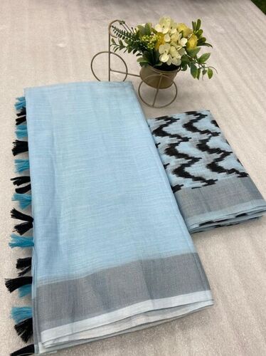 stylish Linen Saree