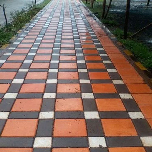 Cement Glossy Finish Pattern Paver Block