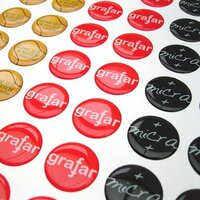 Epoxy Dome Resin Sticker