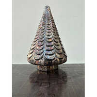 Decorative Glass Christmas Tree - Color: Antique Silver