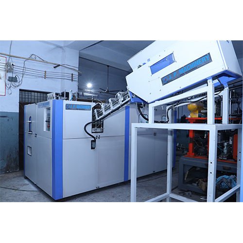 White/blue Semi Automatic Pet Blow Moulding Machine