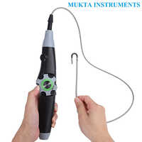 4mm 2-way Articulating Wifi Borescope - Stainless Steel Braided Tungsten Mesh Cable, 1280x720 Pixels Resolution, Matte Black Finish, Durable & Flexible Design For Precision Inspections