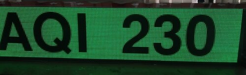Air Quality Index Display Board - Standard Size, LED Light Display for Real-time Monitoring of Air Quality Index and Major Pollutants