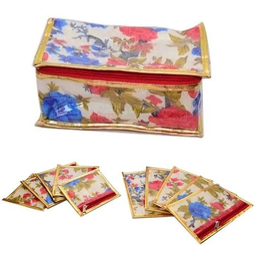 Floral Printed Saree Packaging Bag