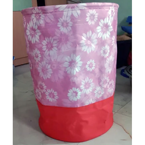 Flower Print Laundry Bag