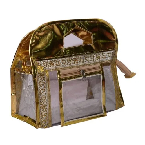 Golden Makeup Bag