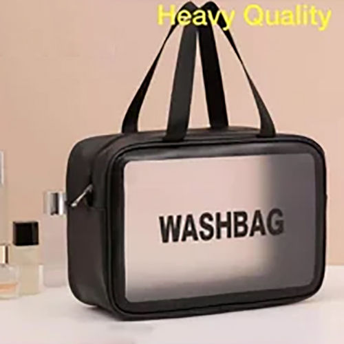 Grey And Black Wash Bag