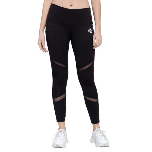 Buy DIAZ Gym wear Ankle Length Stretchable Side Pocket Tights / Sports  Leggings / Sports Fitness Yoga Track Pants for Girls & Women Colour Dark  Green Size XL Online at Best Prices