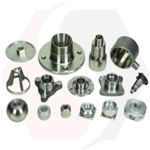 Cnc Turned Machine Components - Color: Silver