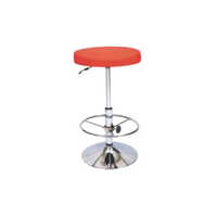 B-613 Revolving Stool - High Quality Leather & Steel, Modern Red Design With Comfortable Seat And Hygienic Features