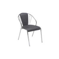 Ct-716 Restaurant Chair - High-quality Leather, Steel Frame, Black Color | Eco-friendly, Scratch-resistant, Antibacterial, Hygienic, Easy To Clean