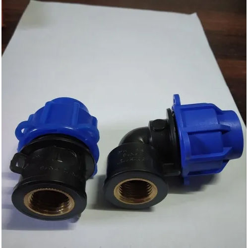 Elbow Black And Blue Plastic Mdpe Compression Fitting