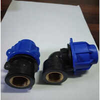 Black And Blue Plastic MDPE Compression Fitting