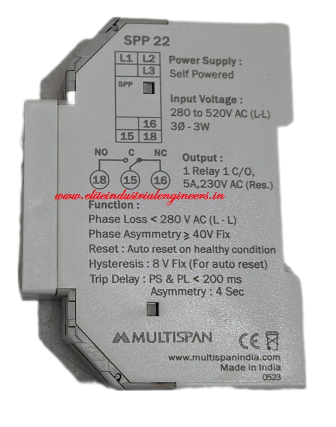 MULTISPAN SPP22 Single Phase Preventor