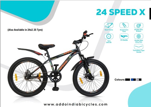 24 SPEED X  F/SHOX D/DISC  TYRE- 24X300