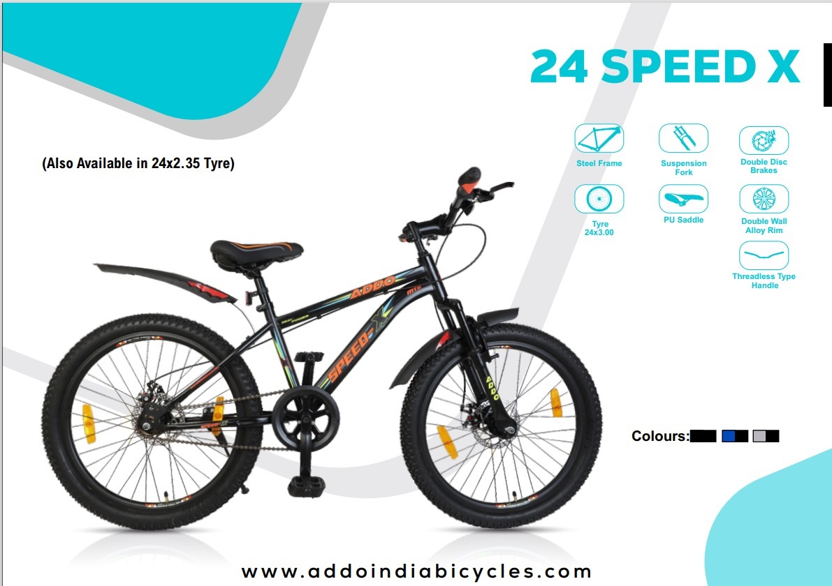 24 SPEED X  F/SHOX D/DISC  TYRE- 24X300
