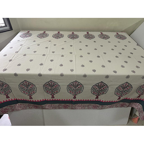 Block Printed Dining Table Cover - Color: Different Available
