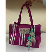 Ladies Pink Silk Bag - High-quality Silk, Customizable Size Options , Modern Design With Multiple Color Choices