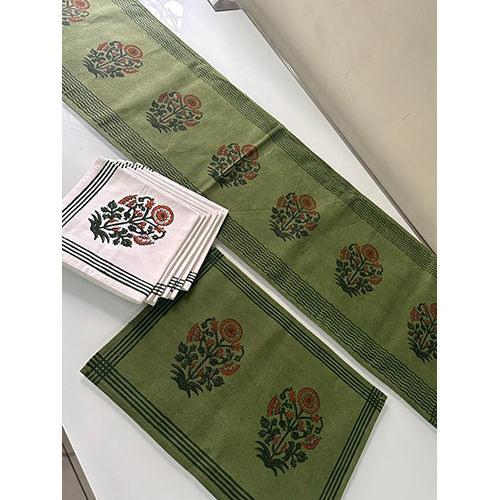 Different Available Green Dining Table Cover Set