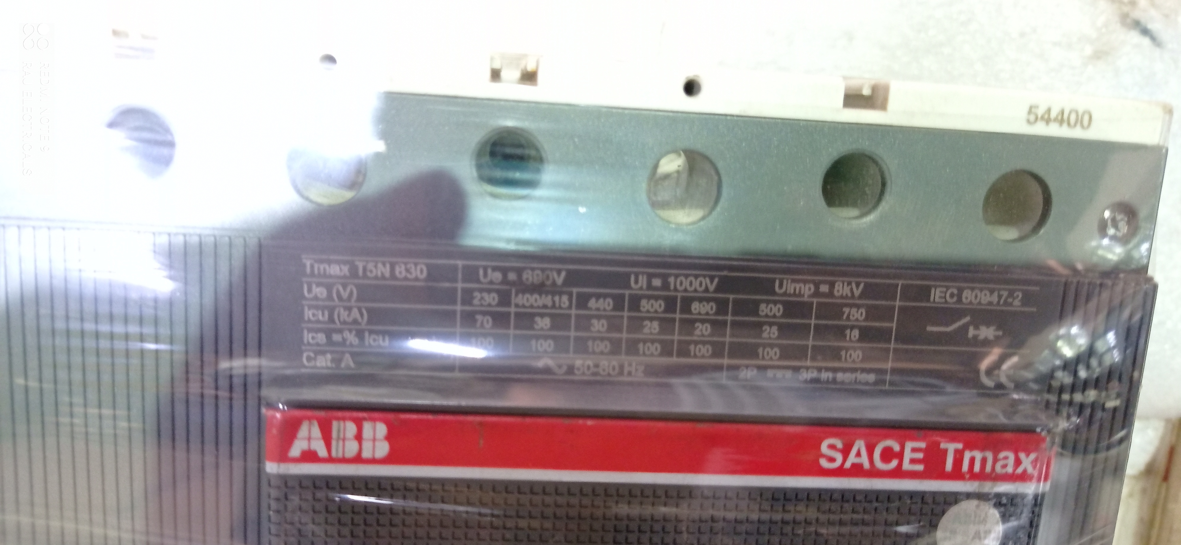 ABB SACE TMAX 630A 4P MCCB
