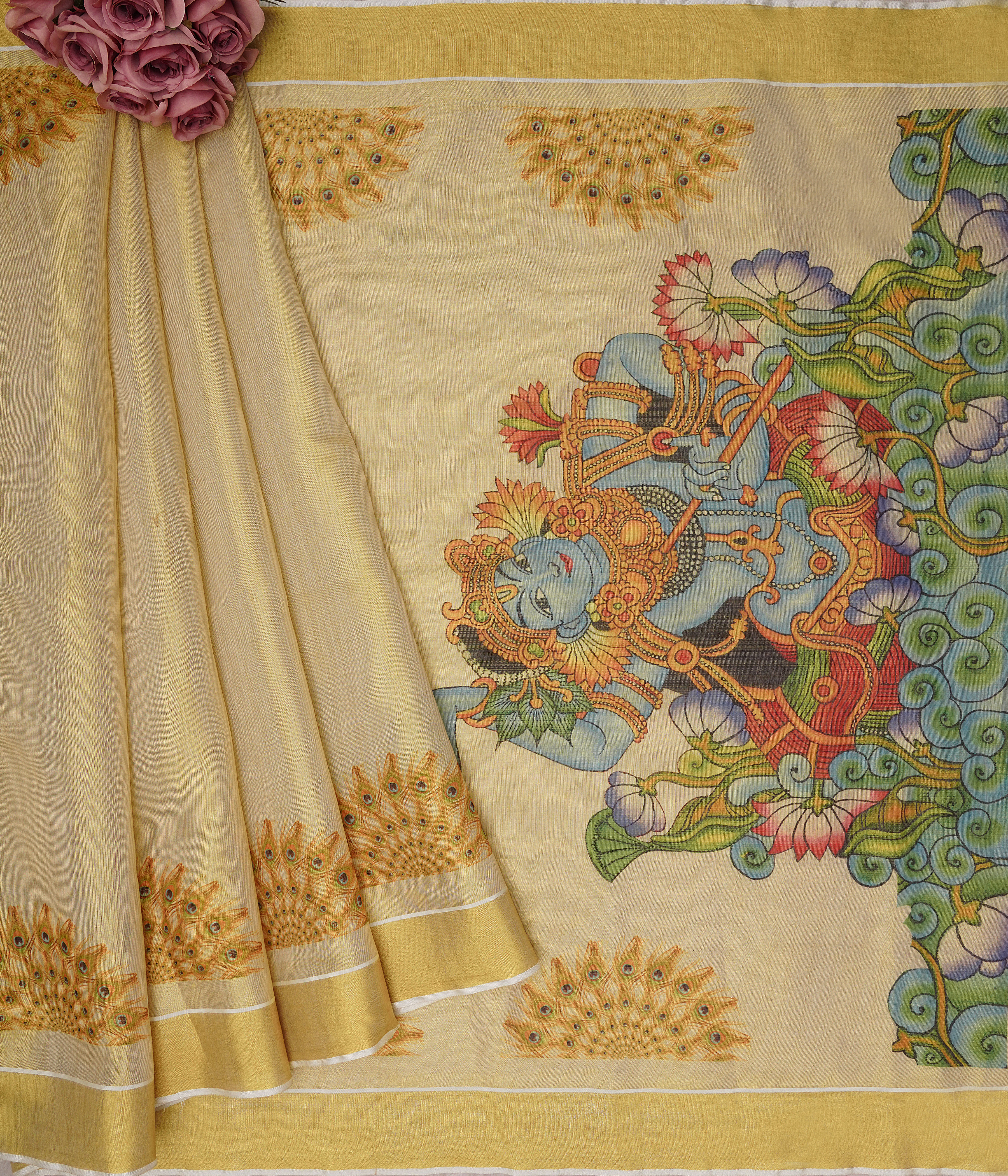 Kerala Tissue Fabric Saree