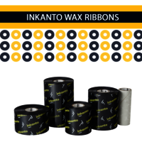 110Mm X 75Mtrs Inkanto Half Inch Core Ribbons For Zebra Printer